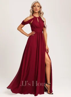 Jjshouse.fr Robe Trapèze Dos Nu Longueur Ras Du Sol Mousseline Robe De Demoiselle D'honneur -Voiles mariée Soldes 015f99f5130be52c6ff2c69c1b7de179