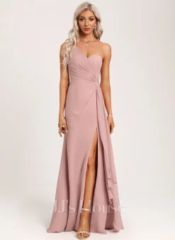 Jjshouse.fr Robe Trapèze Décolleté Asymétrique Longueur Ras Du Sol Mousseline Robe De Demoiselle D'honneur Avec Plissé 9 Jjshouse.fr Robe Trapèze Décolleté Asymétrique Longueur Ras Du Sol Mousseline Robe De Demoiselle D'honneur Avec Plissé -Voiles mariée Soldes 02a743e45ea1677df84848d3f7144bd8