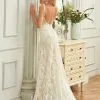 JJsHouse Forme Sirène/trompette Col V Traîne Mi-longue Dentelle Tulle Robe De Mariée