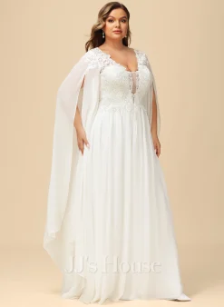 JJsHouse Robe Trapèze Col V Longueur Ras Du Sol Mousseline Dentelle Robe De Mariée Avec Paillettes 17 JJsHouse Robe Trapèze Col V Longueur Ras Du Sol Mousseline Dentelle Robe De Mariée Avec Paillettes -Voiles mariée Soldes 033d419271a258b92253c92a8bd7a808