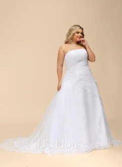 JJsHouse Robe Marquise/princesse Traîne Mi-longue Organza Satiné Robe De Mariée Avec Brodé -Voiles mariée Soldes 04dc2be7aab32ea8934fafcb442c34c5