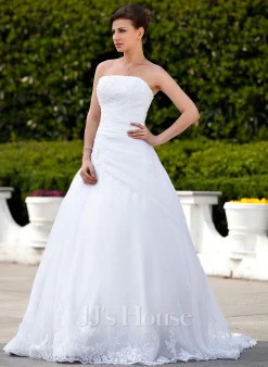 JJsHouse Robe Marquise/princesse Traîne Mi-longue Organza Satiné Robe De Mariée Avec Brodé -Voiles mariée Soldes 0dcf7e3d0bde32e3463052f7bcd67b6a