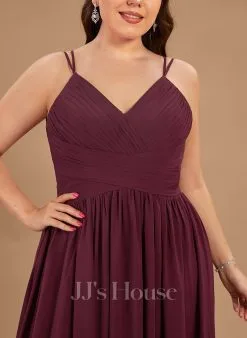 Jjshouse.fr Robe Trapèze Col V Longueur Ras Du Sol Mousseline Dentelle Dentelle Mousseline Robe De Demoiselle D'honneur Avec Plissé -Voiles mariée Soldes 1c813f8de7244440bce41d7918cee3a6