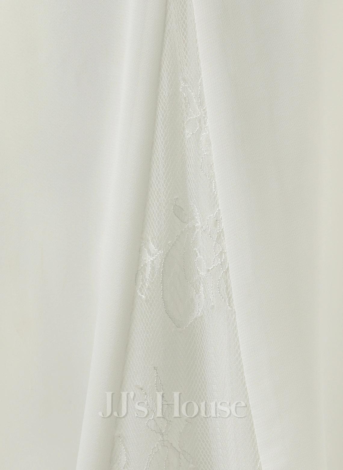 JJsHouse Forme Sirène/trompette Col V Traîne Moyenne Mousseline Dentelle Robe De Mariée 6 JJsHouse Forme Sirène/trompette Col V Traîne Moyenne Mousseline Dentelle Robe De Mariée – Image 6