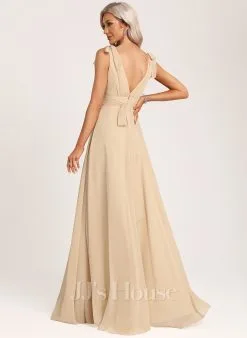 Jjshouse.fr Robe Trapèze Col V Longueur Ras Du Sol Mousseline Robe De Demoiselle D'honneur Avec Arc 13 Jjshouse.fr Robe Trapèze Col V Longueur Ras Du Sol Mousseline Robe De Demoiselle D'honneur Avec Arc -Voiles mariée Soldes 1fda49bb8f382bb447d37a1240a6ebed