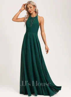 Jjshouse.fr Robe Trapèze Dos Nu Longueur Ras Du Sol Mousseline Dentelle Robe De Demoiselle D'honneur Avec Paillettes -Voiles mariée Soldes 296a0762225290d4dcd33d9dd2957b82