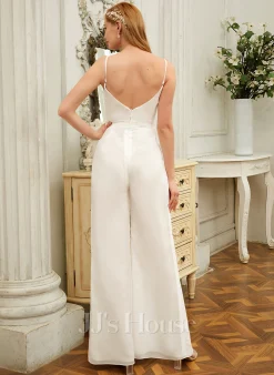 JJsHouse Jumpsuit / Pantsuit Col V Longueur Ras Du Sol Mousseline Robe De Mariée 13 JJsHouse Jumpsuit / Pantsuit Col V Longueur Ras Du Sol Mousseline Robe De Mariée -Voiles mariée Soldes 2bb8e671a5b9180ac6e1fe70dfc31a1c