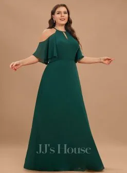 Jjshouse.fr Robe Trapèze Scoop Longueur Ras Du Sol Mousseline Mousseline Robe De Demoiselle D'honneur -Voiles mariée Soldes 2ddaa07a09bf5ade6b5a6cc0298af218