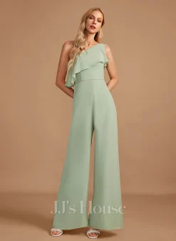 Jjshouse.fr Jumpsuit / Pantsuit Décolleté Asymétrique Longueur Ras Du Sol Mousseline Robe De Demoiselle D'honneur Avec Plissé 9 Jjshouse.fr Jumpsuit / Pantsuit Décolleté Asymétrique Longueur Ras Du Sol Mousseline Robe De Demoiselle D'honneur Avec Plissé -Voiles mariée Soldes 2e7f17b9ea45afc3669e85ab5354463b