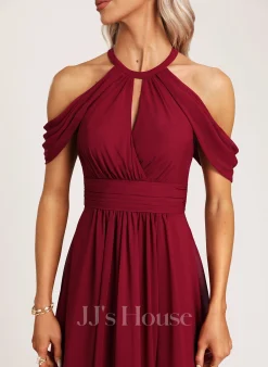 Jjshouse.fr Robe Trapèze Dos Nu Longueur Ras Du Sol Mousseline Robe De Demoiselle D'honneur -Voiles mariée Soldes 2efb3e5736abda5b692e775edf22d3ac