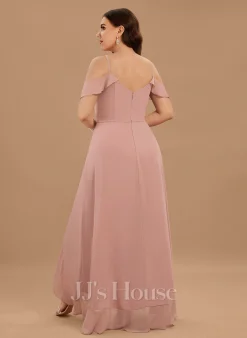 Jjshouse.fr Robe Trapèze Col V Asymétrique Mousseline Mousseline Robe De Demoiselle D'honneur Avec Robe à Volants 15 Jjshouse.fr Robe Trapèze Col V Asymétrique Mousseline Mousseline Robe De Demoiselle D'honneur Avec Robe à Volants -Voiles mariée Soldes 2f4b8149a5675df524a1c350488ac01b