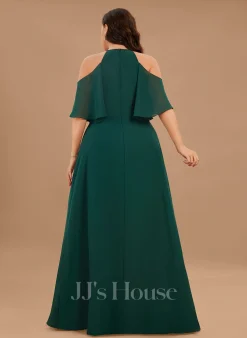 Jjshouse.fr Robe Trapèze Scoop Longueur Ras Du Sol Mousseline Mousseline Robe De Demoiselle D'honneur -Voiles mariée Soldes 32b8e8fca04b79ffa90adf71078a8ae7