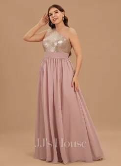 Jjshouse.fr Robe Trapèze Décolleté Asymétrique Longueur Ras Du Sol Mousseline Pailleté Pailleté Mousseline Robe De Demoiselle D'honneur -Voiles mariée Soldes 363b619dbc79accda07591ef40c543de