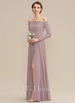 Jjshouse.fr Robe Trapèze épaule Dénudée Longueur Ras Du Sol Mousseline Dentelle Dentelle Mousseline Robe De Demoiselle D'honneur Avec Fendue Devant 9 Jjshouse.fr Robe Trapèze épaule Dénudée Longueur Ras Du Sol Mousseline Dentelle Dentelle Mousseline Robe De Demoiselle D'honneur Avec Fendue Devant -Voiles mariée Soldes 36798822707e79041c716f603d0fab88