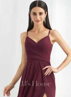 Jjshouse.fr Robe Trapèze Col V Longueur Ras Du Sol Mousseline Robe De Demoiselle D'honneur Avec Plissé Fendue Devant 10 Jjshouse.fr Robe Trapèze Col V Longueur Ras Du Sol Mousseline Robe De Demoiselle D'honneur Avec Plissé Fendue Devant -Voiles mariée Soldes 37a5e5bdb234c4c04e53af0d036bf503