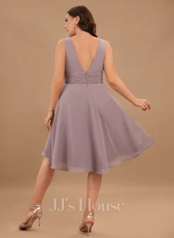 Jjshouse.fr Robe Trapèze Col V Asymétrique Mousseline Mousseline Robe De Demoiselle D'honneur Avec Plissé 21 Jjshouse.fr Robe Trapèze Col V Asymétrique Mousseline Mousseline Robe De Demoiselle D'honneur Avec Plissé -Voiles mariée Soldes 389006306b4c97c3c044c7bbb2fdb451