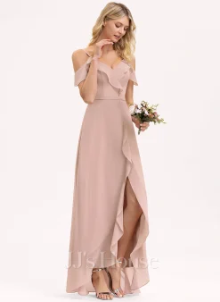 Jjshouse.fr Robe Trapèze Col V Asymétrique Mousseline Mousseline Robe De Demoiselle D'honneur Avec Robe à Volants 12 Jjshouse.fr Robe Trapèze Col V Asymétrique Mousseline Mousseline Robe De Demoiselle D'honneur Avec Robe à Volants -Voiles mariée Soldes 3bfb19ba7a6d8ac78a2d7d8ec9a2f0e6