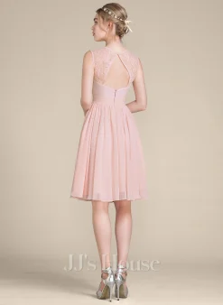 Jjshouse.fr Robe Trapèze Scoop Longueur Genou Mousseline Dentelle Dentelle Mousseline Robe De Demoiselle D'honneur Avec Plissé 7 Jjshouse.fr Robe Trapèze Scoop Longueur Genou Mousseline Dentelle Dentelle Mousseline Robe De Demoiselle D'honneur Avec Plissé -Voiles mariée Soldes 3f6db93c54218956ac719ffe426bdc9b