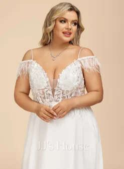 JJsHouse Robe Trapèze Col V Traîne Moyenne Mousseline Dentelle Robe De Mariée Avec Brodé Feather Paillettes 40 JJsHouse Robe Trapèze Col V Traîne Moyenne Mousseline Dentelle Robe De Mariée Avec Brodé Feather Paillettes -Voiles mariée Soldes 4a74ed926488e7f751efa609d9099b9a