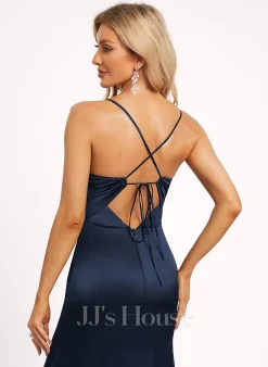 Jjshouse.fr Robe Trapèze Col V Longueur Ras Du Sol Satin Soyeux Robe De Demoiselle D'honneur 12 Jjshouse.fr Robe Trapèze Col V Longueur Ras Du Sol Satin Soyeux Robe De Demoiselle D'honneur -Voiles mariée Soldes 542ae80df89f0a4861f091dffb7e1591