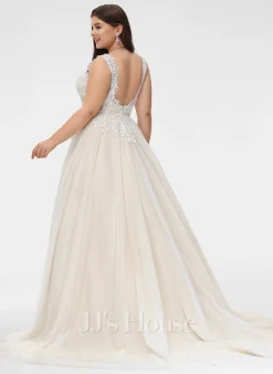 JJsHouse Robe Marquise/princesse Col V Traîne Moyenne Dentelle Tulle Robe De Mariée 26 JJsHouse Robe Marquise/princesse Col V Traîne Moyenne Dentelle Tulle Robe De Mariée -Voiles mariée Soldes 59804d99af2e11a3b94e408a545d0857