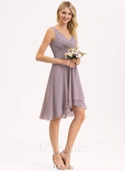 Jjshouse.fr Robe Trapèze Col V Asymétrique Mousseline Mousseline Robe De Demoiselle D'honneur Avec Plissé 16 Jjshouse.fr Robe Trapèze Col V Asymétrique Mousseline Mousseline Robe De Demoiselle D'honneur Avec Plissé -Voiles mariée Soldes 5d96a0ca1b55934b84692de83f828159