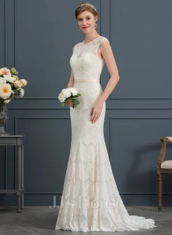 JJsHouse Forme Sirène/trompette Balayage/pinceau Train Dentelle Robe De Mariée 8 JJsHouse Forme Sirène/trompette Balayage/pinceau Train Dentelle Robe De Mariée -Voiles mariée Soldes 5f70a95157b1156bbe1612142a58c534