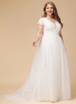 JJsHouse Robe Marquise/princesse Col V Traîne Moyenne Dentelle Tulle Robe De Mariée Avec Paillettes 19 JJsHouse Robe Marquise/princesse Col V Traîne Moyenne Dentelle Tulle Robe De Mariée Avec Paillettes -Voiles mariée Soldes 69dbc8beb203e17ac29e271d0442cee2