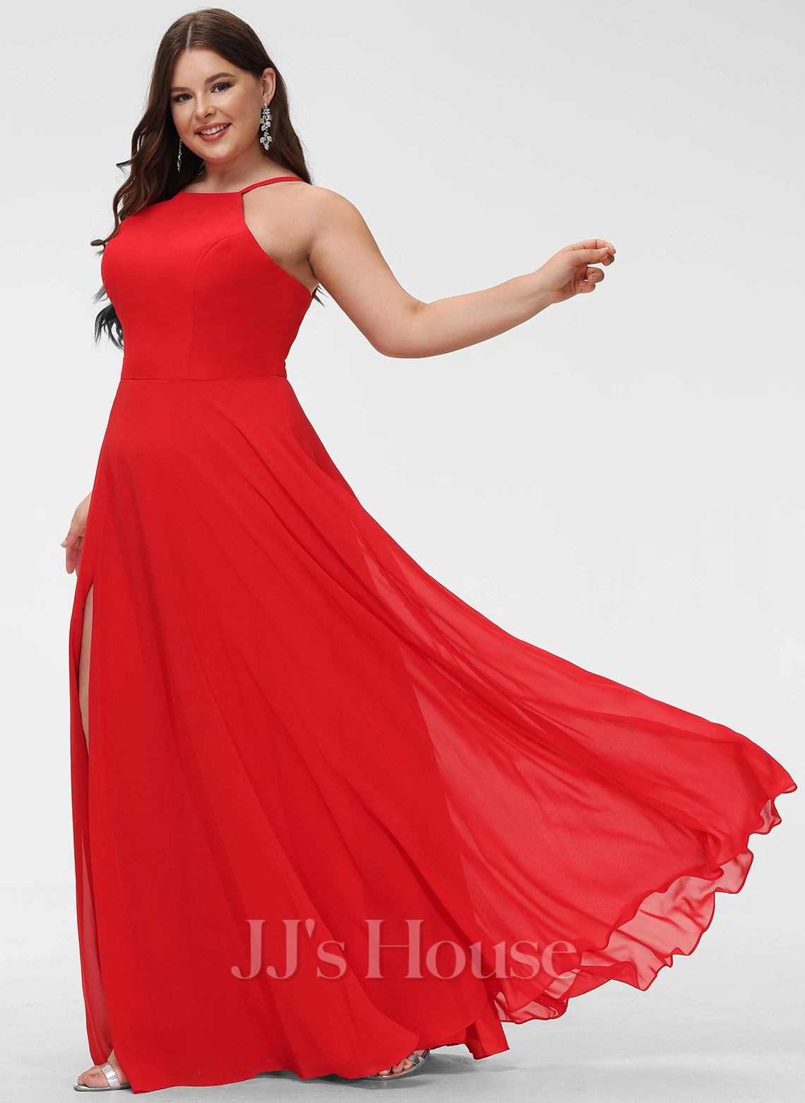 Jjshouse.fr Robe Trapèze Scoop Longueur Ras Du Sol Mousseline Robe De Demoiselle D'honneur 6 Jjshouse.fr Robe Trapèze Scoop Longueur Ras Du Sol Mousseline Robe De Demoiselle D'honneur – Image 6