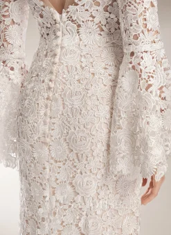 JJsHouse Forme Sirène/trompette Illusion Traîne Moyenne Dentelle Robe De Mariée -Voiles mariée Soldes 6f1e4eb6f1f5ff7a642390f55565d283