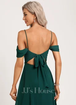 Jjshouse.fr Robe Trapèze Accueil Froid Longueur Ras Du Sol Mousseline Robe De Demoiselle D'honneur Avec Brodé Paillettes -Voiles mariée Soldes 6f1f98daa18adff9d9d954b95d04301b