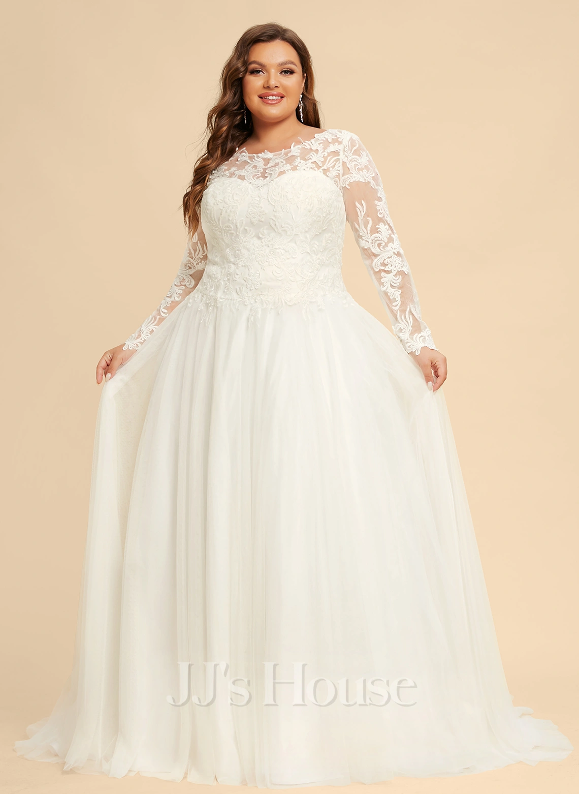 JJsHouse Robe Marquise/princesse Balayage/pinceau Train Dentelle Tulle Robe De Mariée 11 JJsHouse Robe Marquise/princesse Balayage/pinceau Train Dentelle Tulle Robe De Mariée – Image 11