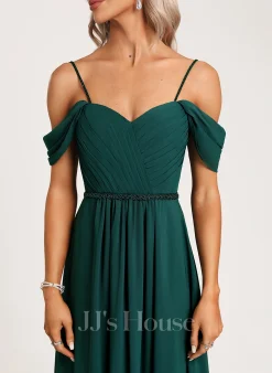 Jjshouse.fr Robe Trapèze Accueil Froid Longueur Ras Du Sol Mousseline Robe De Demoiselle D'honneur Avec Brodé Paillettes -Voiles mariée Soldes 75792e9b1cbd6c895f735cdf8d1b9ea0