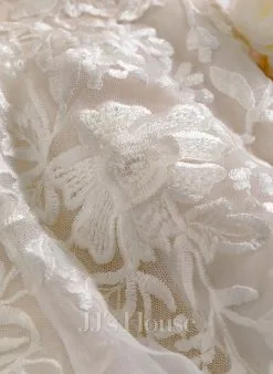 JJsHouse Robe Marquise/princesse Cache Cœur Traîne Moyenne Dentelle Tulle Robe De Mariée -Voiles mariée Soldes 78843da33ffe623d02e8ec60cf30a392