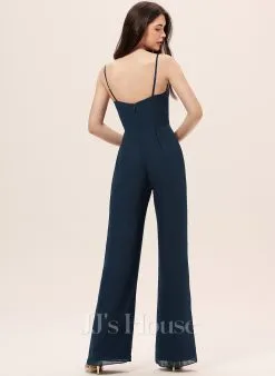 Jjshouse.fr Jumpsuit / Pantsuit Col V Longueur Ras Du Sol Mousseline Mousseline Robe De Demoiselle D'honneur Avec Plissé 7 Jjshouse.fr Jumpsuit / Pantsuit Col V Longueur Ras Du Sol Mousseline Mousseline Robe De Demoiselle D'honneur Avec Plissé -Voiles mariée Soldes 7b13bdff8527f49312bfbfde53c069bd