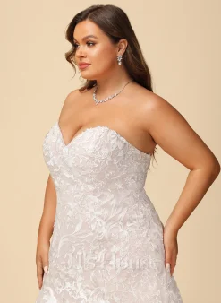 JJsHouse Forme Sirène/trompette Cache Cœur Traîne Moyenne Dentelle Tulle Robe De Mariée -Voiles mariée Soldes 7f1c3e2151488896fa7fb36d10d4e56c