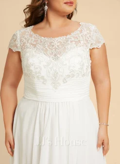 JJsHouse Robe Trapèze Scoop Asymétrique Mousseline Dentelle Robe De Mariée 21 JJsHouse Robe Trapèze Scoop Asymétrique Mousseline Dentelle Robe De Mariée -Voiles mariée Soldes 82662668c506ccc6107b345512a1c7dc