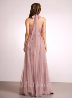 Jjshouse.fr Robe Trapèze épaule Dénudée Décolleté Asymétrique Col V Longueur Ras Du Sol Tulle Robe De Demoiselle D'honneur 20 Jjshouse.fr Robe Trapèze épaule Dénudée Décolleté Asymétrique Col V Longueur Ras Du Sol Tulle Robe De Demoiselle D'honneur -Voiles mariée Soldes 83155b9ff506aa268b1424ff9cefbd32