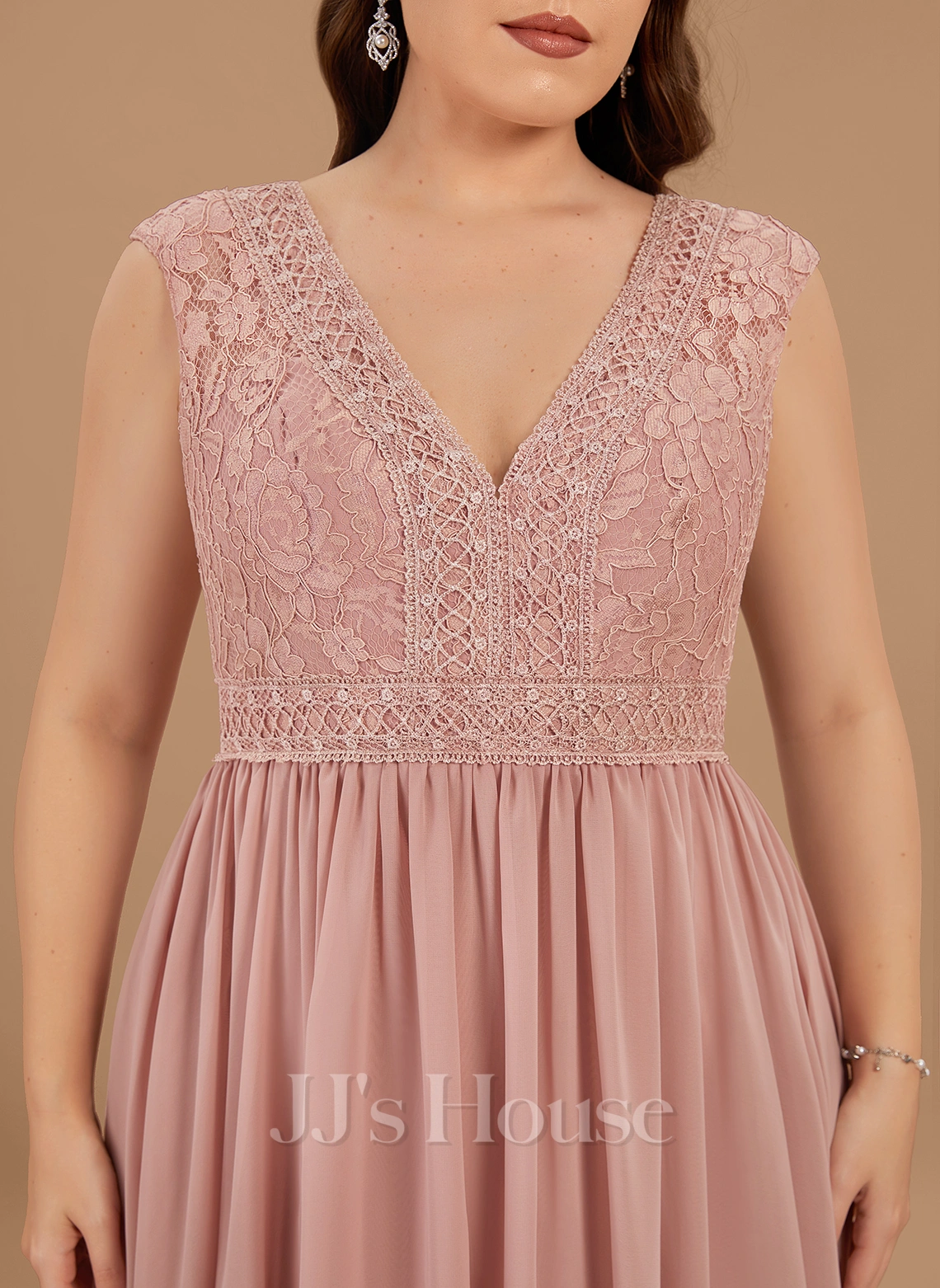 Jjshouse.fr Robe Trapèze Col V Longueur Ras Du Sol Mousseline Dentelle Dentelle Mousseline Robe De Demoiselle D'honneur 12 Jjshouse.fr Robe Trapèze Col V Longueur Ras Du Sol Mousseline Dentelle Dentelle Mousseline Robe De Demoiselle D'honneur – Image 12