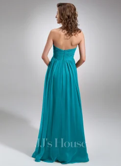 Jjshouse.fr Robe Empire Cache Cœur Longueur Ras Du Sol Mousseline Mousseline Robe De Demoiselle D'honneur Avec Plissé -Voiles mariée Soldes 8c5a4538666975c82fb0ff48bf57c1ca