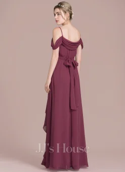 Jjshouse.fr Robe Trapèze Col V Longueur Ras Du Sol Mousseline Mousseline Robe De Demoiselle D'honneur Avec Arc Robe à Volants Fendue Devant 7 Jjshouse.fr Robe Trapèze Col V Longueur Ras Du Sol Mousseline Mousseline Robe De Demoiselle D'honneur Avec Arc Robe à Volants Fendue Devant -Voiles mariée Soldes 9146d6f5755ae41807904ea81878fd95