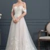 JJsHouse Robe Marquise/princesse Cache Cœur Balayage/pinceau Train Dentelle Tulle Robe De Mariée
