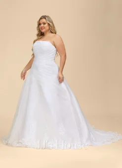 JJsHouse Robe Marquise/princesse Traîne Mi-longue Organza Satiné Robe De Mariée Avec Brodé -Voiles mariée Soldes 9379ad0f590ee52fe2938375531d7c2a