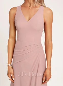 Jjshouse.fr Robe Trapèze Col V Longueur Ras Du Sol Mousseline Robe De Demoiselle D'honneur Avec Plissé 9 Jjshouse.fr Robe Trapèze Col V Longueur Ras Du Sol Mousseline Robe De Demoiselle D'honneur Avec Plissé -Voiles mariée Soldes 974e9c92330c5836312ece5d924a748b