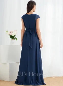 Jjshouse.fr Robe Trapèze Col V Longueur Ras Du Sol Mousseline Robe De Demoiselle D'honneur Avec Plissé 11 Jjshouse.fr Robe Trapèze Col V Longueur Ras Du Sol Mousseline Robe De Demoiselle D'honneur Avec Plissé -Voiles mariée Soldes 97bdccb383161c74653a0ad57c053a70