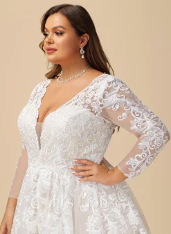 JJsHouse Robe Marquise/princesse Col V Dentelle Tulle Robe De Mariée -Voiles mariée Soldes 97f09ddff119f4f9819379aae9494508