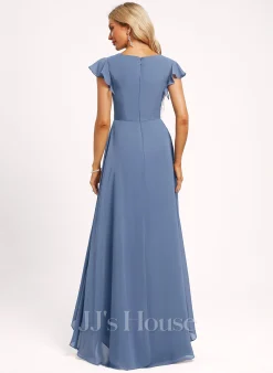 Jjshouse.fr Robe Trapèze Col V Asymétrique Mousseline Robe De Demoiselle D'honneur Avec Plissé 11 Jjshouse.fr Robe Trapèze Col V Asymétrique Mousseline Robe De Demoiselle D'honneur Avec Plissé -Voiles mariée Soldes 9a632e7f42de554d05e1240bcf37199e