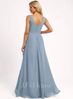 Jjshouse.fr Robe Trapèze Col V Asymétrique Mousseline Robe De Demoiselle D'honneur 10 Jjshouse.fr Robe Trapèze Col V Asymétrique Mousseline Robe De Demoiselle D'honneur -Voiles mariée Soldes 9ca5a792757201cd9f6fc11f33bb974e