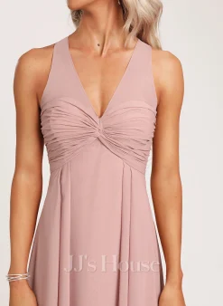 Jjshouse.fr Robe Trapèze Col V Asymétrique Mousseline Robe De Demoiselle D'honneur 8 Jjshouse.fr Robe Trapèze Col V Asymétrique Mousseline Robe De Demoiselle D'honneur -Voiles mariée Soldes 9d0ff95cfab59eca595e3c2de4325b3b