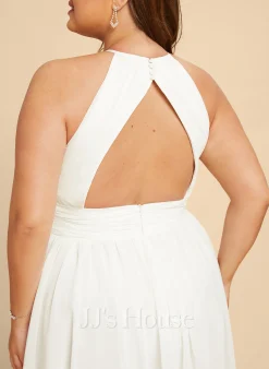 JJsHouse Robe Trapèze Longueur Genou Mousseline Robe De Mariée -Voiles mariée Soldes 9fbb23ada70dd77d026a542859e2127a